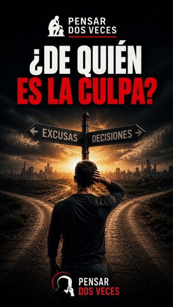 la culpa por no tener dinero la buscas en tus excusas o en tus decisiones